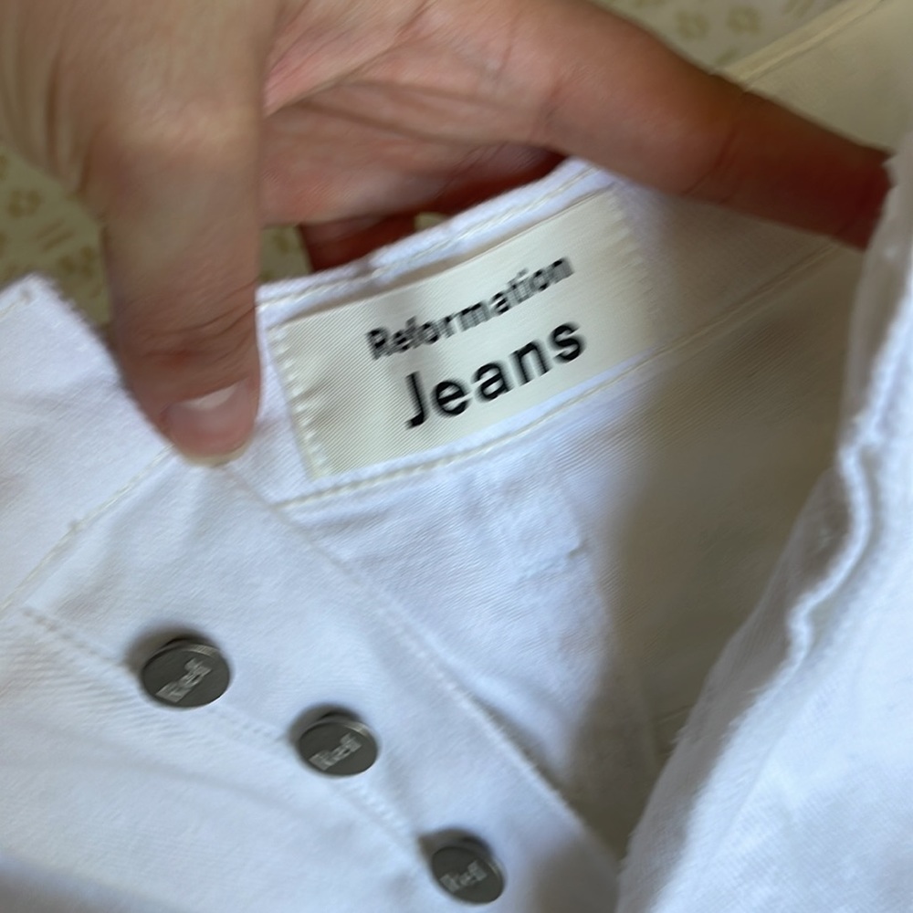 Reformation - Dixie High Rise Jean Shorts - Picture 5 of 10